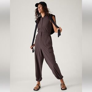 Athleta Brooklyn utility Jumpsuit in Shale